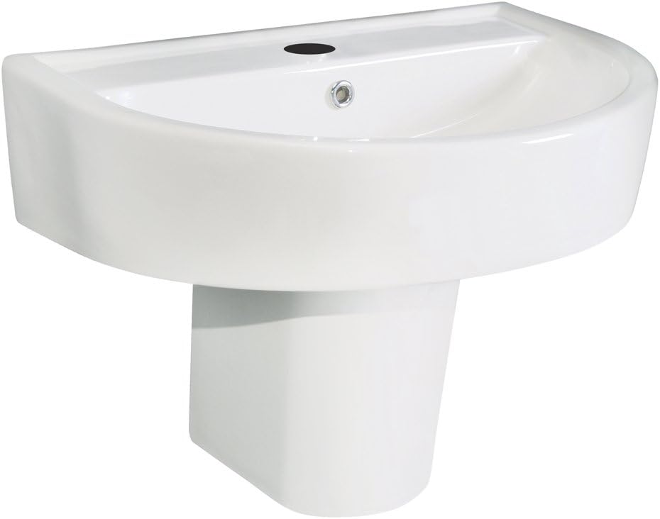 Ultra Orb 600mm Wall Mounted Compact Bathroom Basin Sink