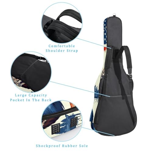 Sac pour guitare multicolore idéal pour les trajets et cours - 3
