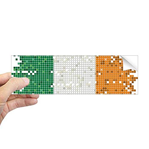Bandera de Italia para ventana vinilo adhesivo rectangular DIYthinker coche
