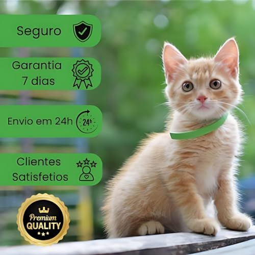 Kit 02 Coleiras Antipulga e Carrapato TEA para Gatos