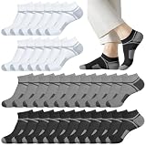 Looknniy 12 Pairs Low Cut Ankle Socks for Men Thin Breathable Casual No Show Athletic Socks Bulk (US, Alpha, One Size, Regular, Regular, 12 Pairs Color D-Mixed)