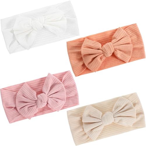 Giantree 4 Stück Baby Haarband, Stirnbänder Baby Baby-Mädchen Schleife Haarbänder High Elastisches stirnband Mädchen Nylon Schleife Stirnbänder Für Kleinkinder Neugeborene Giantree 4 Stück Baby Haarband, Stirnbänder Baby Baby-Mädchen Schleife Haarbänder High Elastisches stirnband Mädchen Nylon Schleife Stirnbänder Für Kleinkinder Neugeborene
