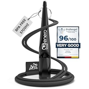 ENERO Dog Training Whistle with Lanyard – Dog Whistle with Loud, Clear Tone & Long-Range Sound – Perfect High-Frequency Long-Distance Recall Whistle for Most Breeds – Standardized frequency
