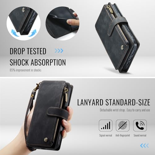 Housse iPhone 17 Pro cuir PU pour l'esprit libre et serein
