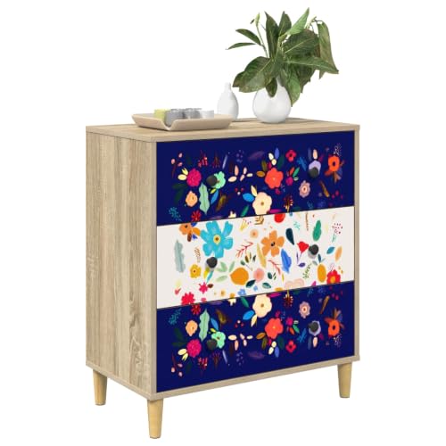 Cajonera MAINZ de vidaXL sonoma de 66 cm, cómoda moderna rectangular para tu hogar 2
