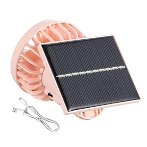 Generisch Rosa Solar Clip-Ventilator