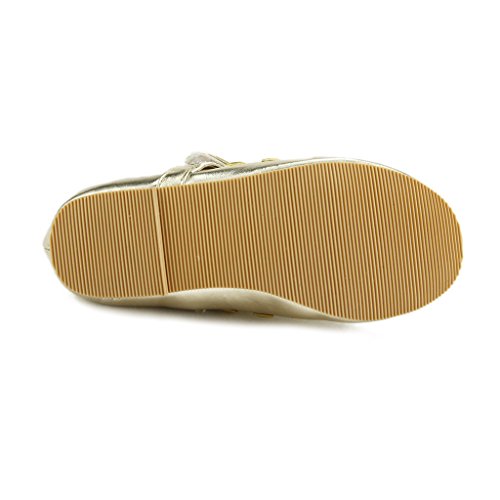 The Doll Maker Girl's Metallic Strap Studded Flat4