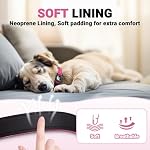 AirTag Dog Collar, IP68 Waterproof Integrated Air Tag Dog Collars with Reflective, Ultra-Durable, Comfortable Padded, Heavy Duty Dog Collars for Small Medium Large Dogs, S (10.6"-13.6"), Pink - Image 6