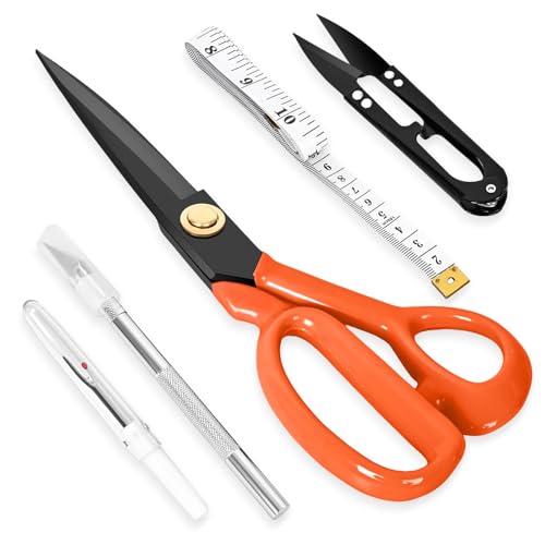 Professional Tailor Scissors Heavy Duty, 10" Sewing Scissors Fabric Cutting