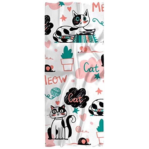 Châle mignon motif chat idéal pour vos balades d'automne