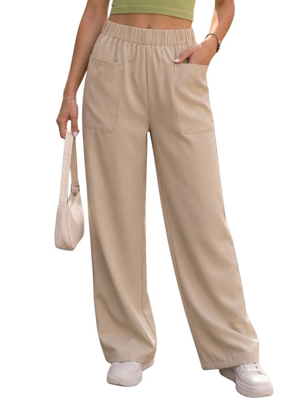 dtr fashion Women's Flared Cargo Parachute Pants | High Rise Korean Trousers for Travel & Casual Outings-picture-51