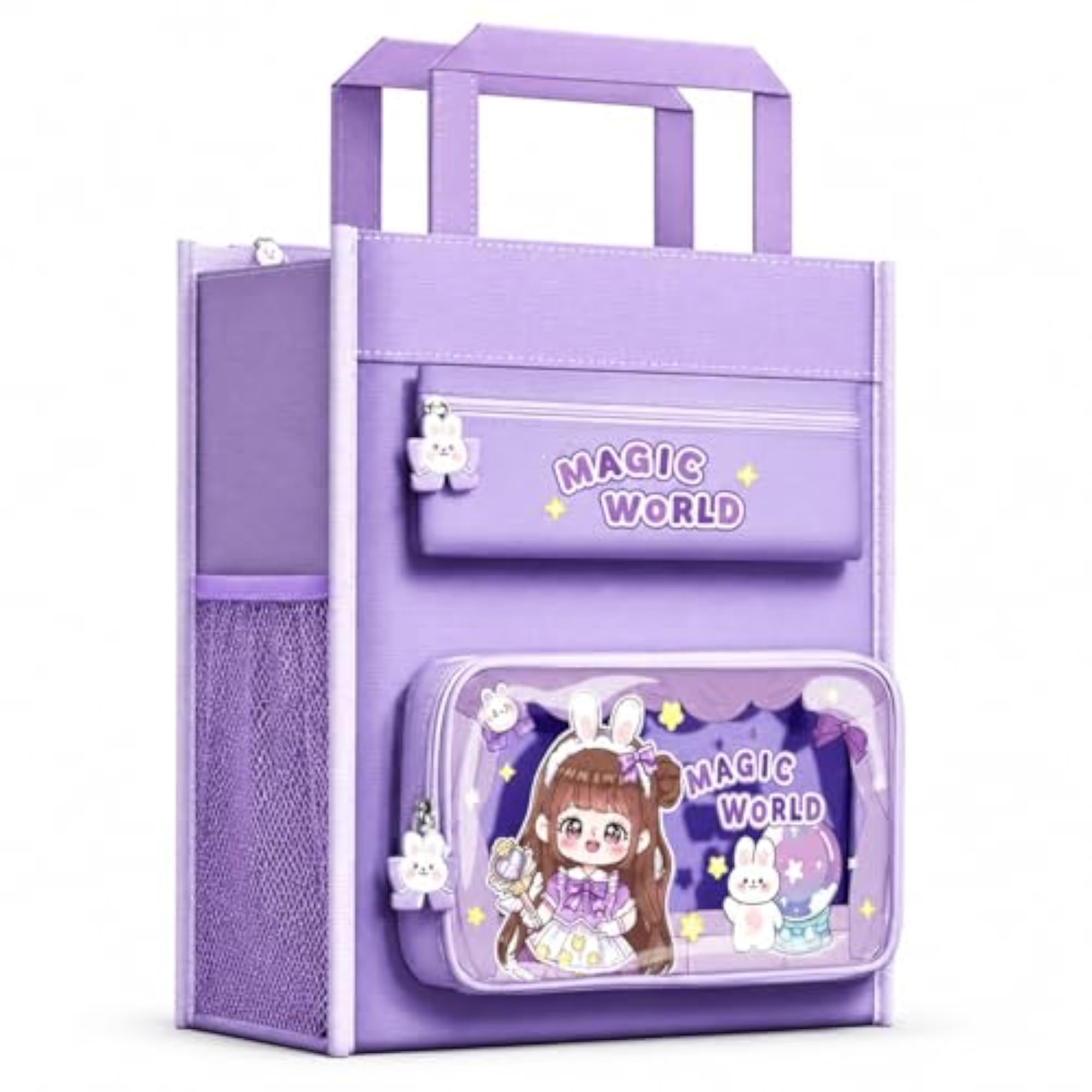 Multi-Purpose Shopping Canvas Carrying Bag with Zipper Lock