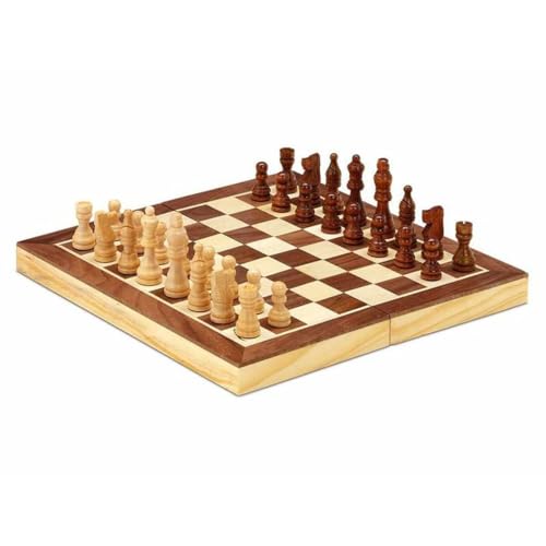 Cayro – Schach – ab 7 Jahren – die Figuren und das Klappbrett sind magnetisch und aus Naturholz – Brettspiel – ideal für Kinder und Erwachsene – 2 Spieler