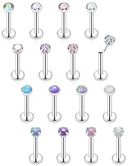 18G-6MM Bar-3MM Opal CZ