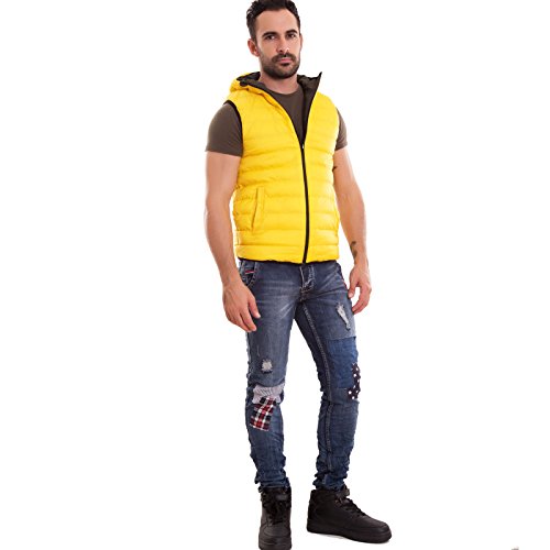Doudoune homme vert Toocool manteau sans manche contre le froid