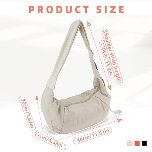 Sling Bag, Crossbody Bags for Women with Adjustable Shoulder Strap, Crescent Bag with Long Shoulder Strap2