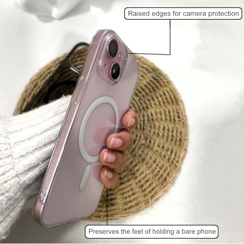 Image of COLORflow Back Cover Compatible with Nothing Phone 2 5G | White Crystal Clear | MAG-Safe | Slim Soft Touch Case with Anti-Slip Grip & Camera Protection