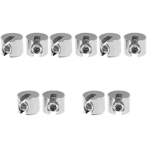 NAMOARLY 5sets M4x2 Steel Rope Clamp Cable Fastener Precision Thread Anti-Slip Elegant Surface Treatment 2pcs*5
