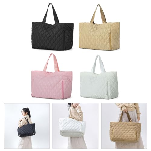 Travel Bag for Women Quilted Fitness Bag Large Capacity Overnight Bag Trendy Shoulder Bag Weekends Bag Top Handle Handbag2