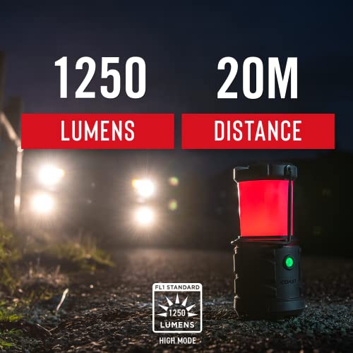 Camping Lantern: Coast Eal25 Dual Color Led Emergency Light - 1250 Lumen, D Batteries Or Rechargeable, Storm Proof, Power Bank, Durable For Outdoor & Survival,Black #TOP1