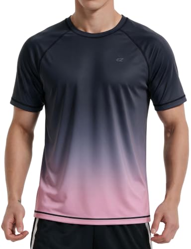 EZRUN Men's UPF 50+ Swim Shirts Cooling Rash Guard for Fishing Surf Beach