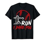 Run Steal I Dare You Humor Baseball Catcher Vintage T-Shirt