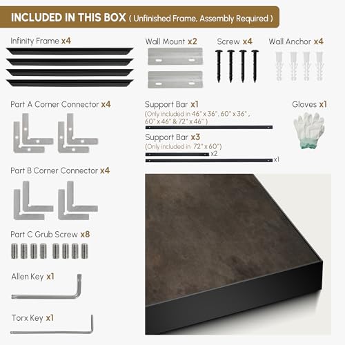 SIGNWIN 36"x46" Extra Large Framed Wall Art Neutral Cloudy Abstract Illustration, Soft Atmospheric Design for Home Living Room Bedroom Decor (Frame Assembly Required) - Image 5