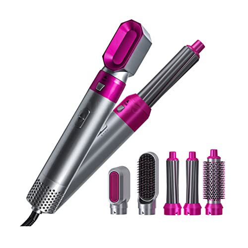 Hcyx 5 en 1 secador de rizador portátil y voluminizador estilizador secador de Pelo de salón Cepillo alisador rizador Herramienta de Peinado Cover