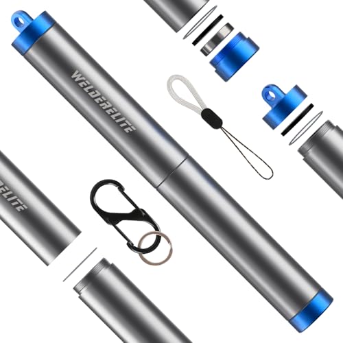 WelderElite TIG Tungsten Electrode Blue Storage Tube - Customized for WL20 Welding Tungsten Rods, Safeguarding Your Electrodes (tungsten electrodes not included)