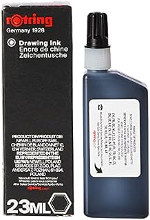rOtring 194660 Izograf płynny tusz (w butelce, 23 ml), czarny