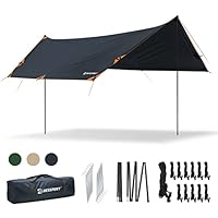 Bessport Tarp Zeltplane 3x4.6m Wasserdicht Stützstange