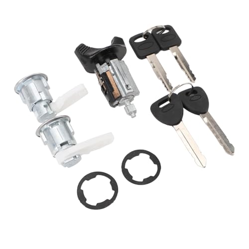 Conjunto de Cilindro de Fechadura de Porta de Ignição de Substituição de Alto Desempenho Com Chaves,