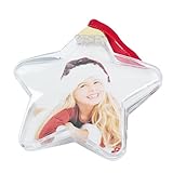 Ancsttu fotográficos para árbol de Navidad | Marcos de Fotos Transparentes Decorativos | Pequeños Marcos de Fotos para decoración de Festivales, Colgantes portátiles para Pared