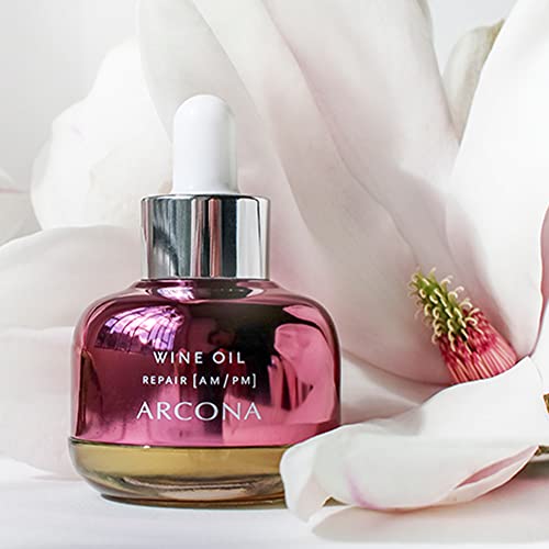 Arcona Wine Oil - Resveratrol Serum, Infused With Grape Seed Oil & Extract, Clove, Orange + Antioxidants - Deeply Moisturizing, Anti Aging Facial Oil Serum For Dry, Oily, Combination Skin - .5 Fl Oz. Made In The Usa #TOP3