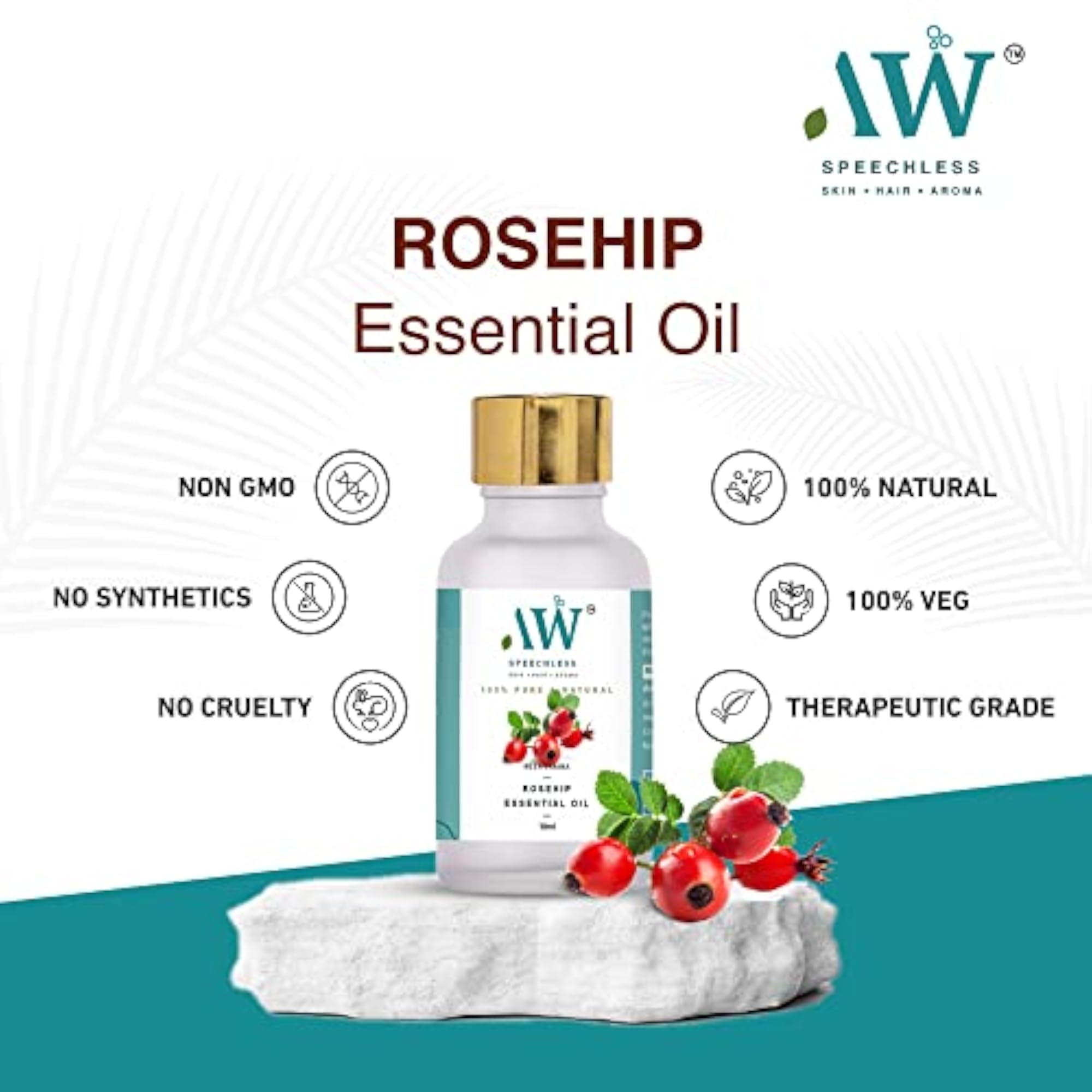 Rosehip Essential Oil, Therapeutic Grade - 10ml
