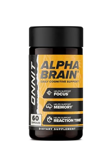 ONNIT Alpha Brain Nootropic Brain Supplement for Focus & Memory 60 Count