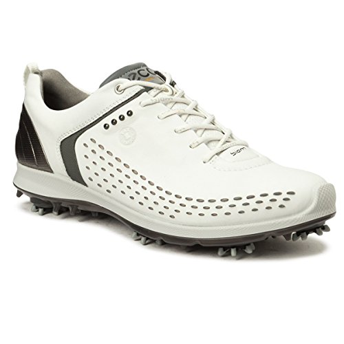 ECCO Men's Biom G2 Golf Shoe, White/Dark Shadow, 44 EU/10-10.5 M US