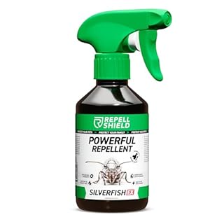 RepellShield Silverfish Repellent Spray - Natural Peppermint Oil, Pet-Safe, Non-Toxic, High Efficiency Pest Control for Homes, Mint Scented, Versatile, Indoor & Outdoor Eco-Friendly Eradication, 250ml