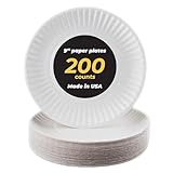 Perfect Stix 9" Uncoated Paper Plates- White, Pack of 200