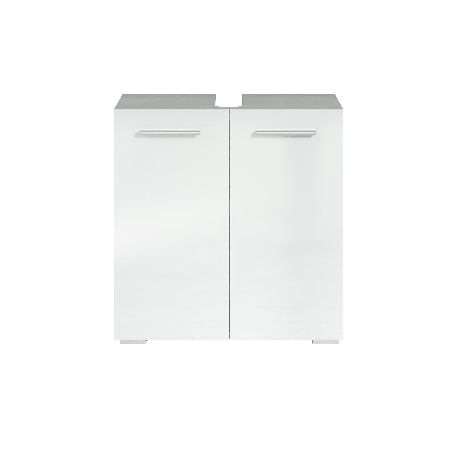Badplaats B.V. Mueble bajo Lavabo Jupiter 60 x 30 x 60 cm - Gris hormigón con Blanco - Mueble de baño - Mueble de Lavabo de pie