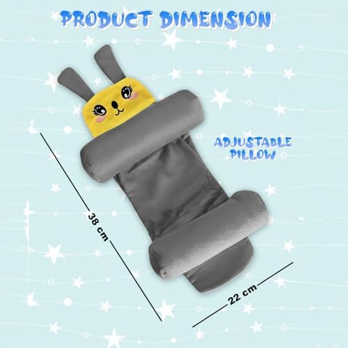 Image of Baby Sleeping Support Pillow with Side Rollers | Newborn Safety Sleeping Pillow Set | Soft Cotton Infant Neck Pillow for 0-12 Months | Anti-Flat Head Cushion for Baby Boys & Girls (New)