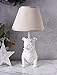 Mops Tischlampe Bulldogge Bulli Leuchte Weiss Tischleuchte Hund Landhaus Lampe cw073 Palazzo Exklusiv