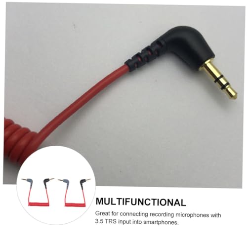 Cable de audio extensión 3.5mm rojo 0.75 m miniatura 3