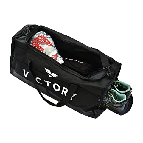 Victory Martial Arts Large Breathable Duffle Bag for MMA Gear, Boxing Gear, Gym or other Sports (Black) Cover