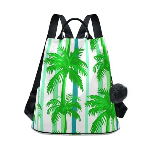 Sac à dos femme élégant vert palmier finitions haut de gamme