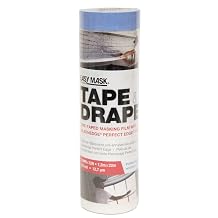 36-Rolls of 3.9 x 72 Trimaco 949560 Tape & Drape Pre-Taped Masking Film with PerfectEdge Tape