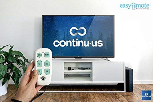 Universal Big Button TV Remote - EasyMote | Backlit, Easy Use, Smart, Learning Television & Cable Box Controller, Perfect for Assisted Living Elderly Care. White TV Remote Control - Thumbnail 2