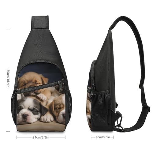 Mochila deportiva de pecho Sleepy Dogs para senderismo miniatura 2