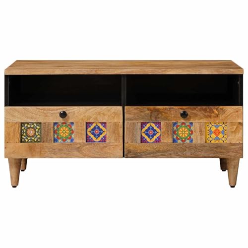 Table basse manguier massif rectangulaire 80 cm chic et durable