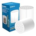 BEBOLL 20 Stage Shower Filter Replacement Cartridge for Hard Water Universal Shower Filter Refill - Removes 99% Chlorine, Heavy Metals, Impurity, Improve Skin & Hair(2pcs, No Housing)